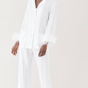SLEEPER WHITE FEATHER PAJAMAS